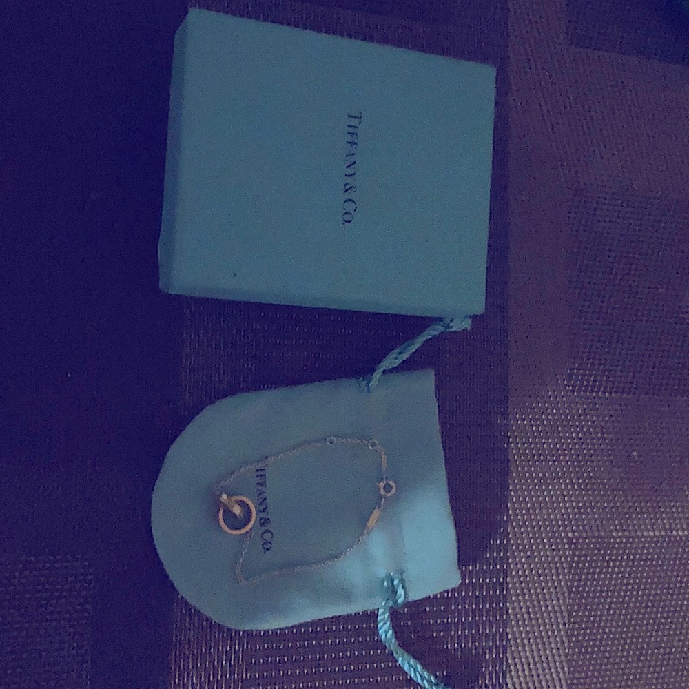 NWOT never worn Tiffany double ring bracelet